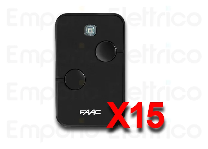 faac 15 transmisores 2 canales xto2 slh-sl-ds-rc 433mhz 787032 15 (ex code 787007)