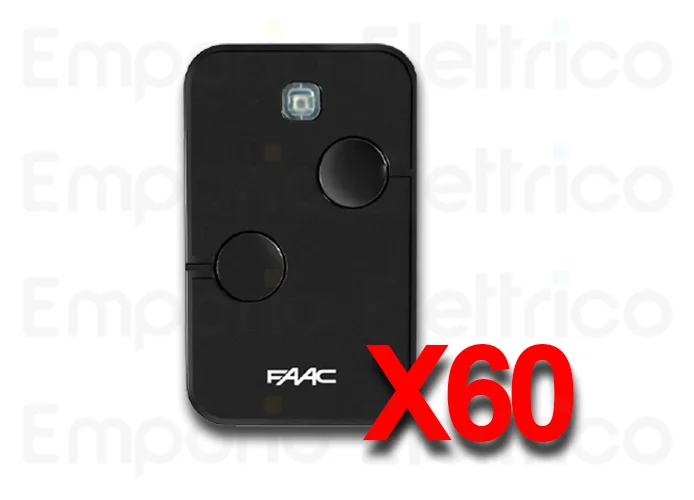 faac 60 transmisores 2 canales xto2 slh-sl-ds-rc 433mhz 787032 60 (ex code 787007)