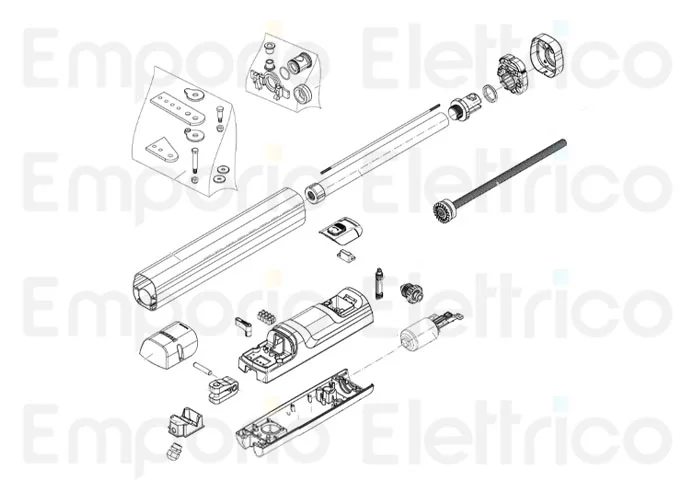 beninca repuesto engranaje desbloqueado ensamblado bob face 9686820