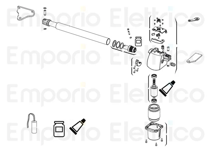 genius pagina ricambi per motore g-bat 230v 300 dx