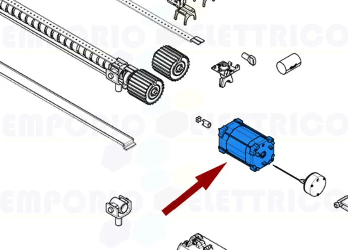 came repuesto grupo motor+freno serie ati 230v lento 88001-0139