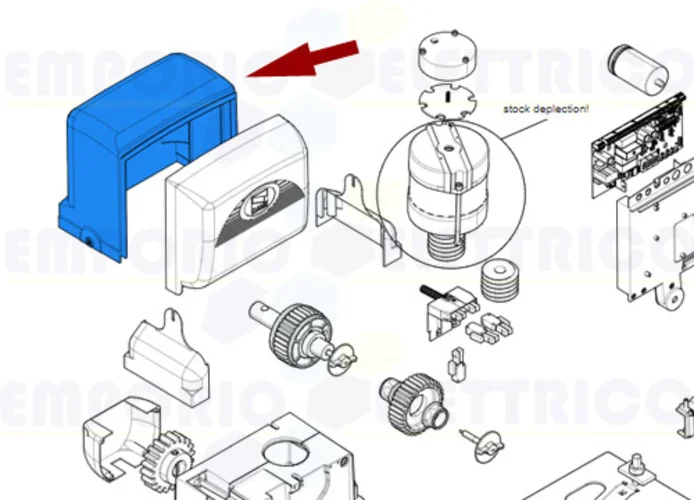 came repuesto tapa motorreductor bx 119ribx003