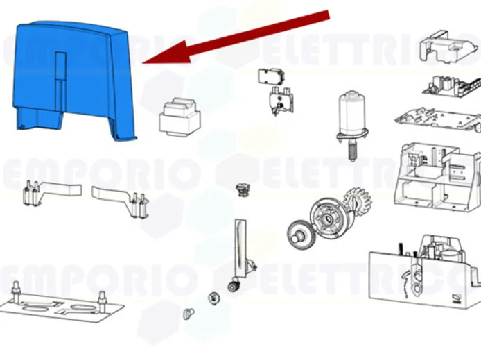 came repuesto tapa motorreductor ral 7024 bxl 88001-0076