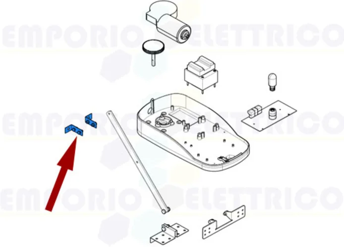 came ricambio staffe fissaggio a soffitto ver 119rie038