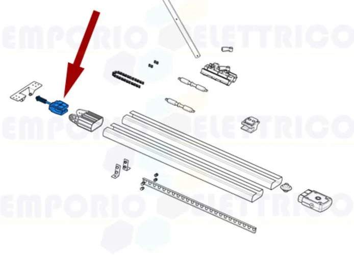 came repuesto hierro en U tensor de cadena ver 119rie110