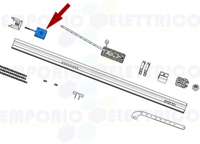 came repuesto hierro en U tensor v6000 119rie180