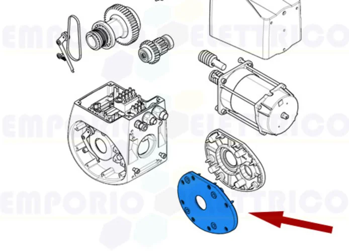 came repuesto pestaña derecha motorreductor c-bx 119ricx023