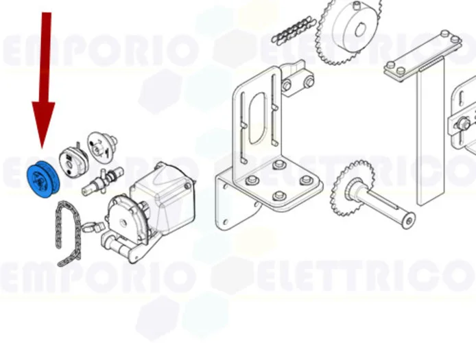 came ricambio puleggia catena c-bx 119ricx046