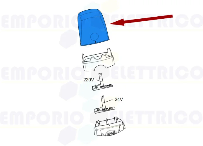 came repuesto cúpola luz intermitente kled 119rir178