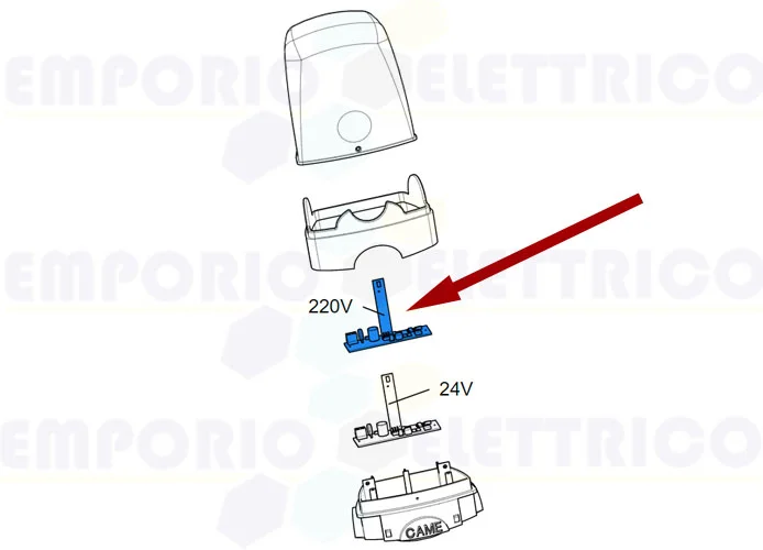 came ricambio scheda elettronica lamp. led 230v 119rir454