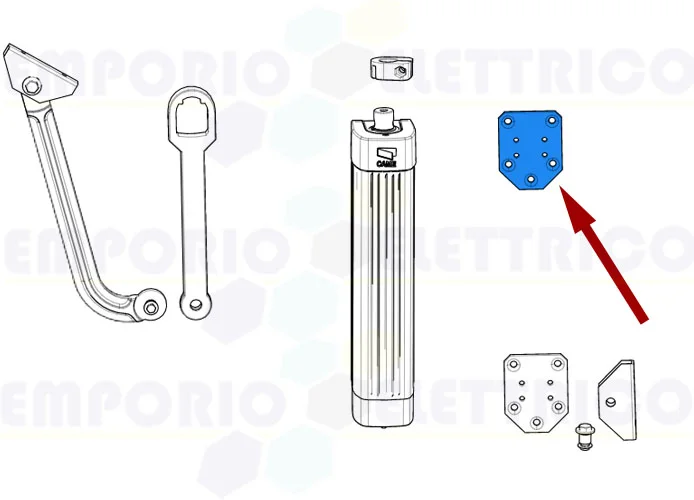 came repuesto base de fijación flex f500 119rid143