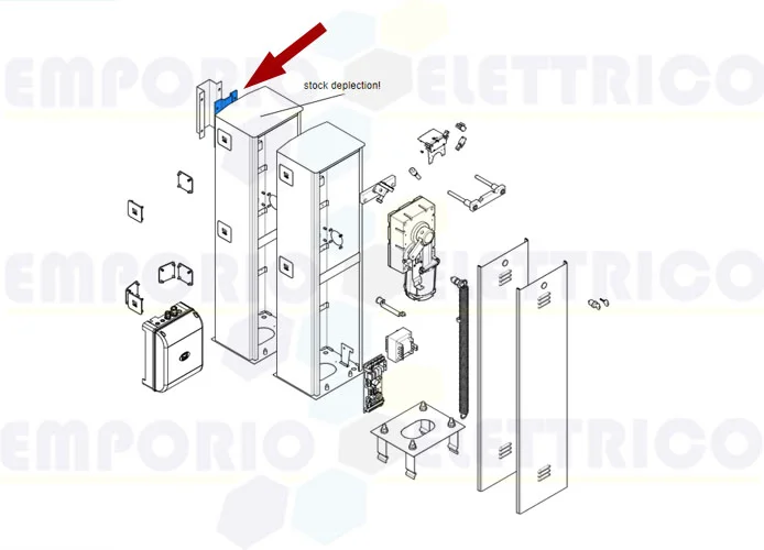 came ricambio supporto porta-asta - g2500 119rig086