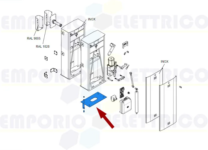 came repuesto placa barrera gard 5-6-6,5-8m 119rig039