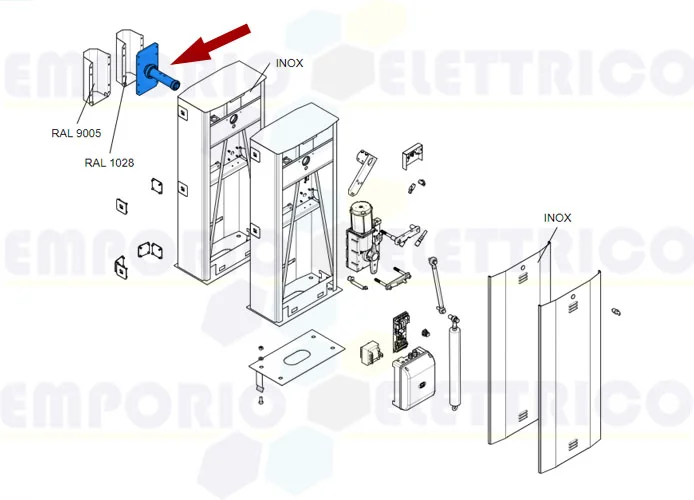 came ricambio albero movimentazione asta g6500-g5000 119rig427 