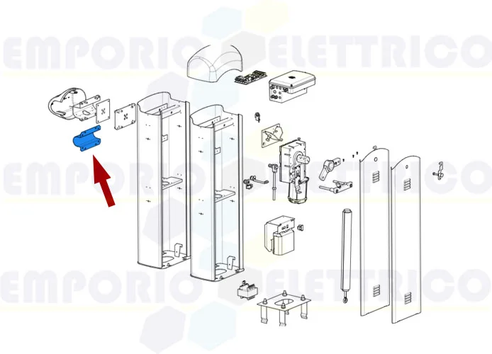 came ricambio flangia attacco asta tubolare ø60 g3000 119rig417 