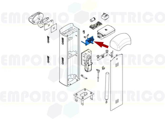 came repuesto tope mecánico barrera g4040z g4041z 119rig177