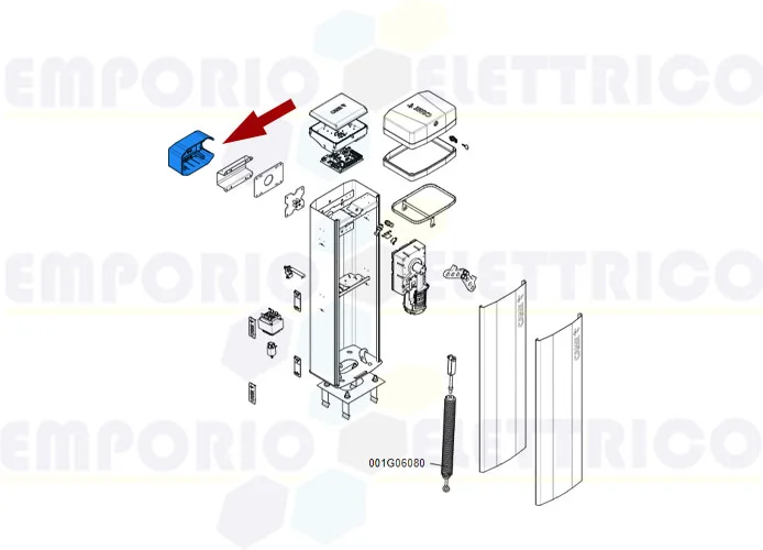 came ricambio coperchio attacco asta gt4-gx4 88003-0071