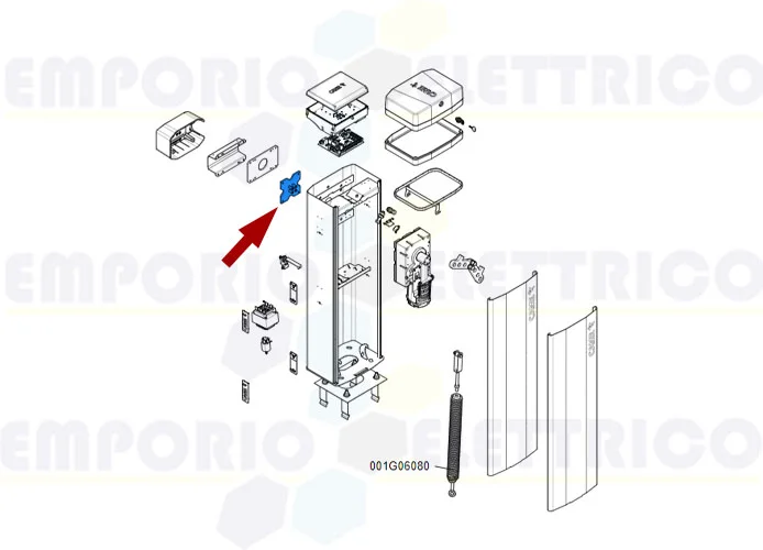 came ricambio piastra albero motoriduttore 88003-0074