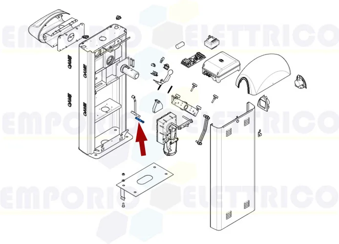 came ricambio astina di sblocco gard8 119rig515