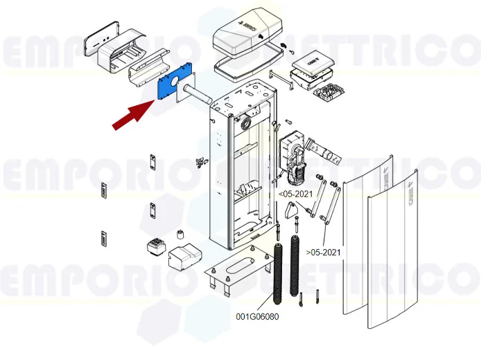 came repuesto placa intermedia gt8 88003-0100