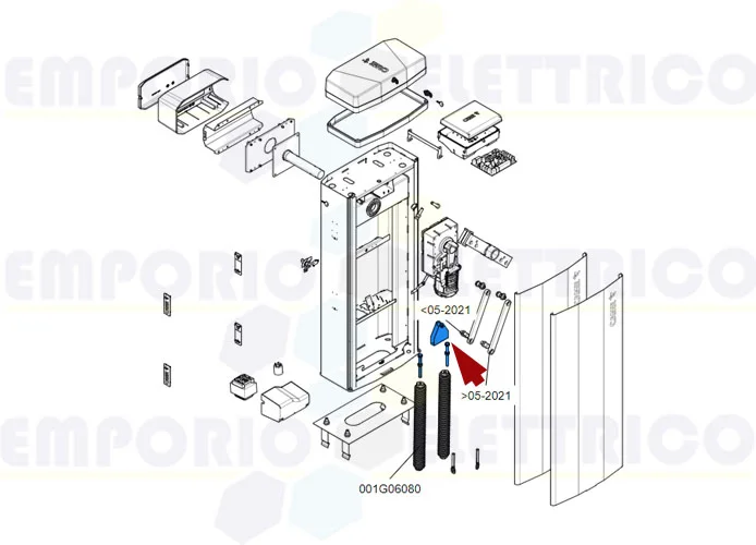 came ricambio staffa aggangio superiore molla gt8 88003-0107