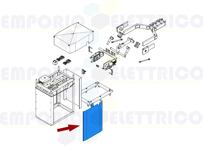 came repuesto puerta izquierda del armario g12000 119rig108