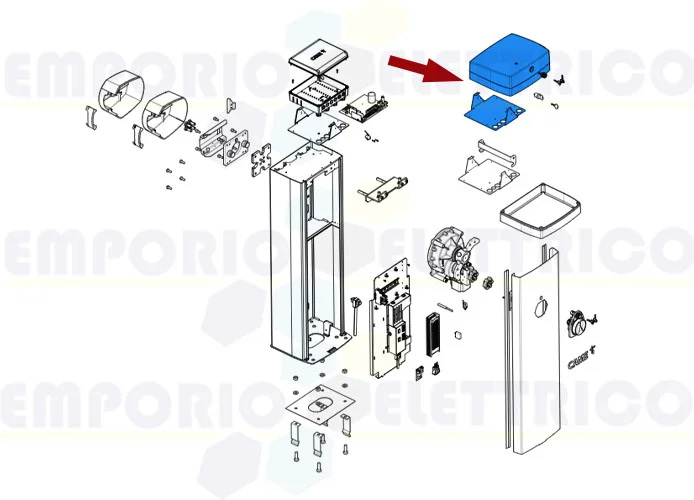 came repuesto tapa cerradura gpx40 88003-0043