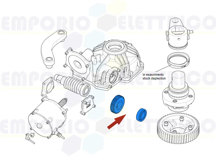 came repuesto corona y tornillo sin fin frog plus 119ria113