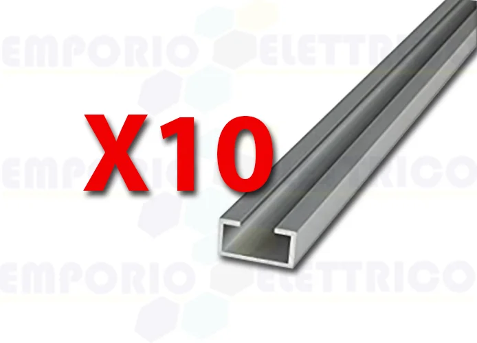 faac kit perfil de aluminio 10 piezas de 2,5m xs30 105537
