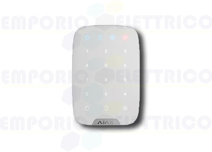 ajax tastiera wireless bidirezionale bianco keypad 38249