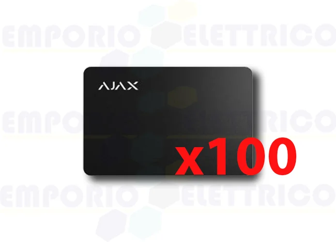 ajax carta contactless pass nero (100 pezzi) 38217