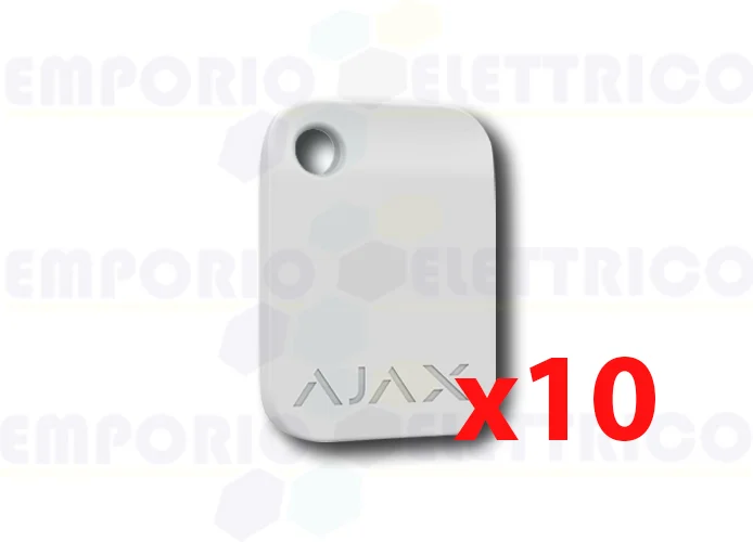 ajax portachiavi contactless bianco tag (10 pezzi) 38230