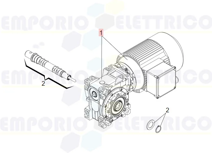 faac repuesto motorreductor c850 63002915