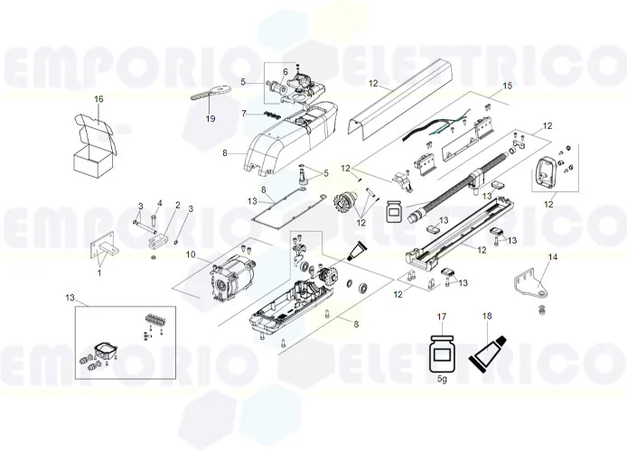 faac página repuestos para motor 413 24v ls