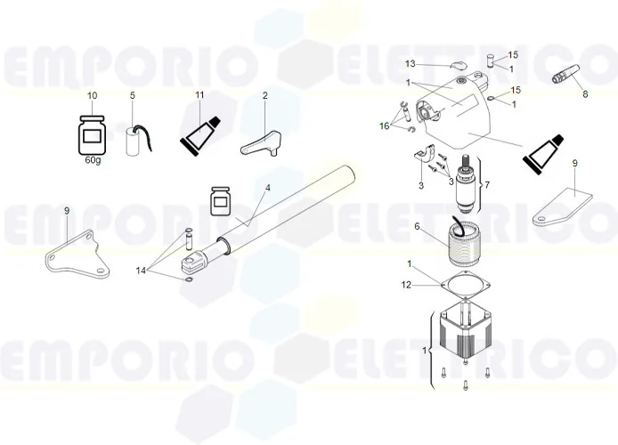 faac página repuestos para motor 414 p dx