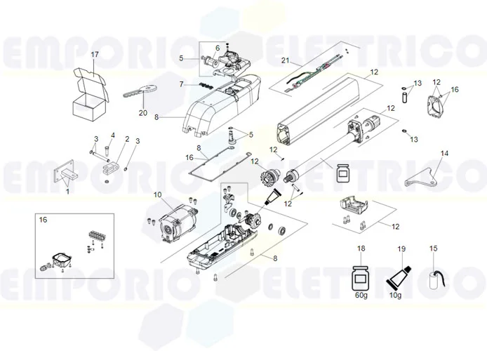 faac página repuestos para motor 415 230v l ls