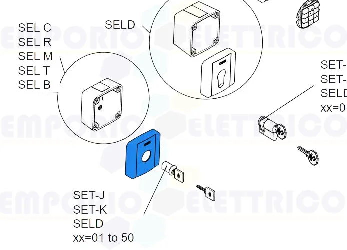 came ricambio coperchio esterno selettore selc 2pz 88006-0048