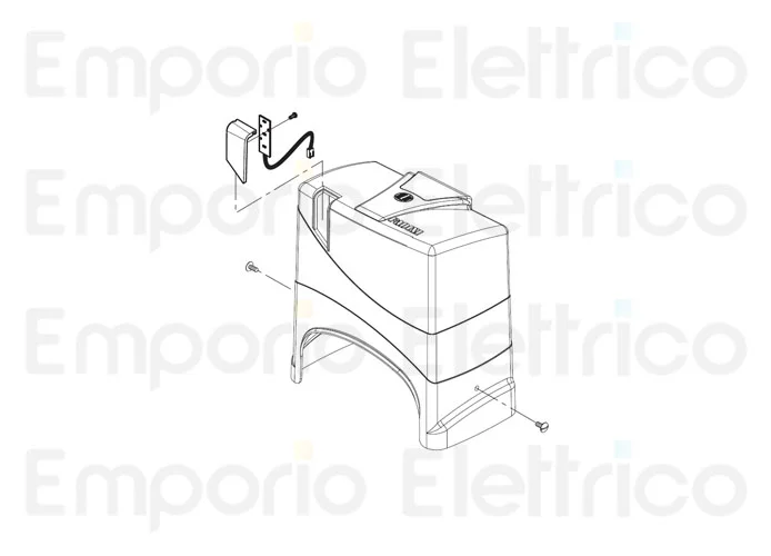 fadini ricambio completo cofano di copertura con lampada a led 633124