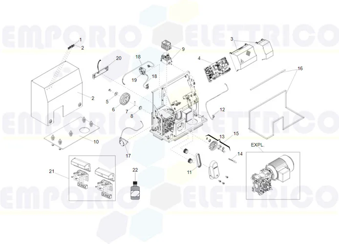 faac página repuestos para motor c851