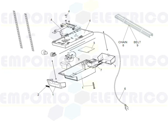 faac página repuestos para motor d600