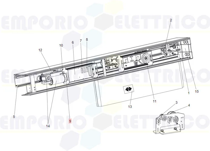 faac ricambio gruppo encoder 930/940 7993555