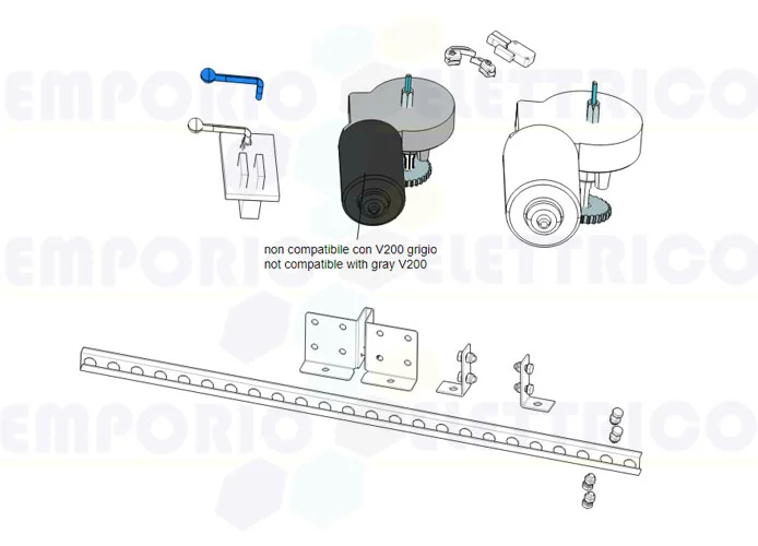 camr ricambio originale leva sblocco v200-v1000 119rie045