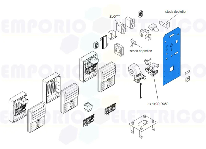 came ricambio originale frontale serigrafato psc3000 119rig303