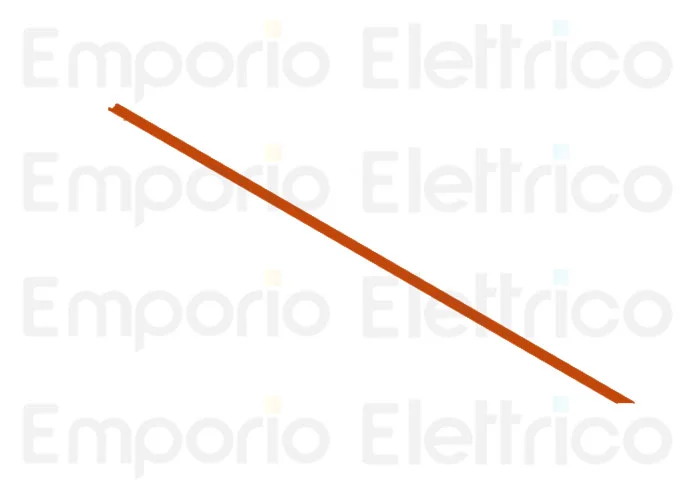 faac ricambio profilo in gomma asta tonda  m. 5 63003174