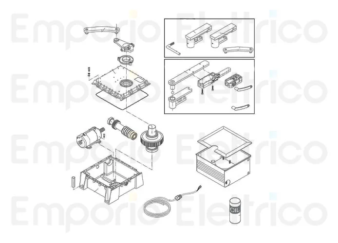 beninca repuesto motor eléctrico por du.350nve 9688195